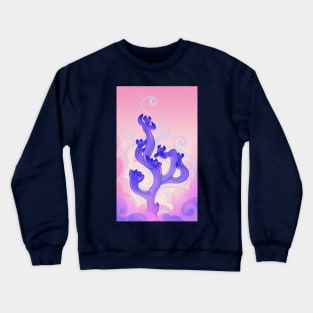 Lilac Coral Crewneck Sweatshirt